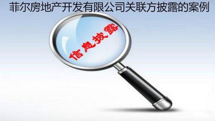 菲爾房地產開發有限公司關聯方披露的案例